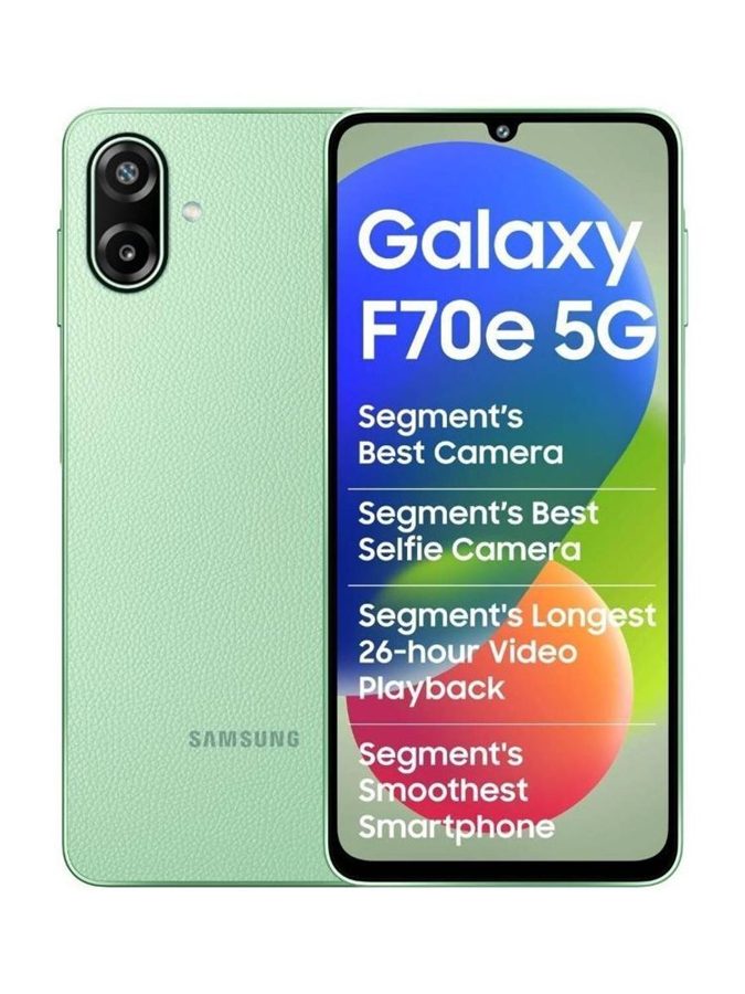 [PH-SAM-477CD5A74B] Samsung Galaxy F70e 5G (Limelight Green, 4GB RAM, 128 GB)