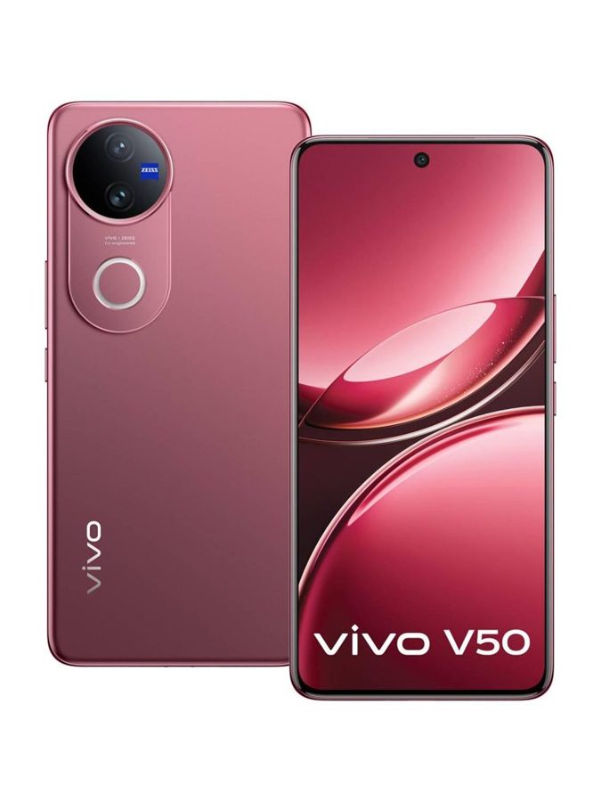 [PH-VIV-91DD50BC2C] vivo V50 5G (Rose Red, 8GB RAM, 128 GB)