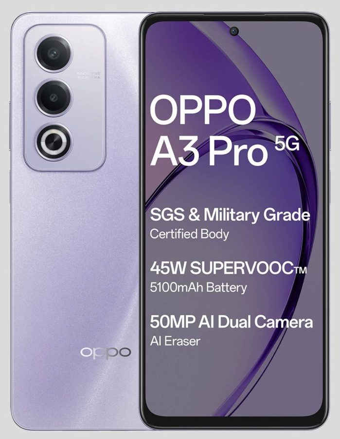 [PH-OPP-CC990544EE] OPPO A3 Pro 5G (Moonlight Purple, 8GB RAM, 128 GB)