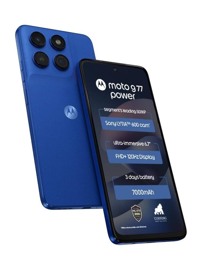 [PH-MOT-D4591BD79B] MOTOROLA G77 Power (PANTONE Nautical Blue, 4GB RAM, 128 GB)
