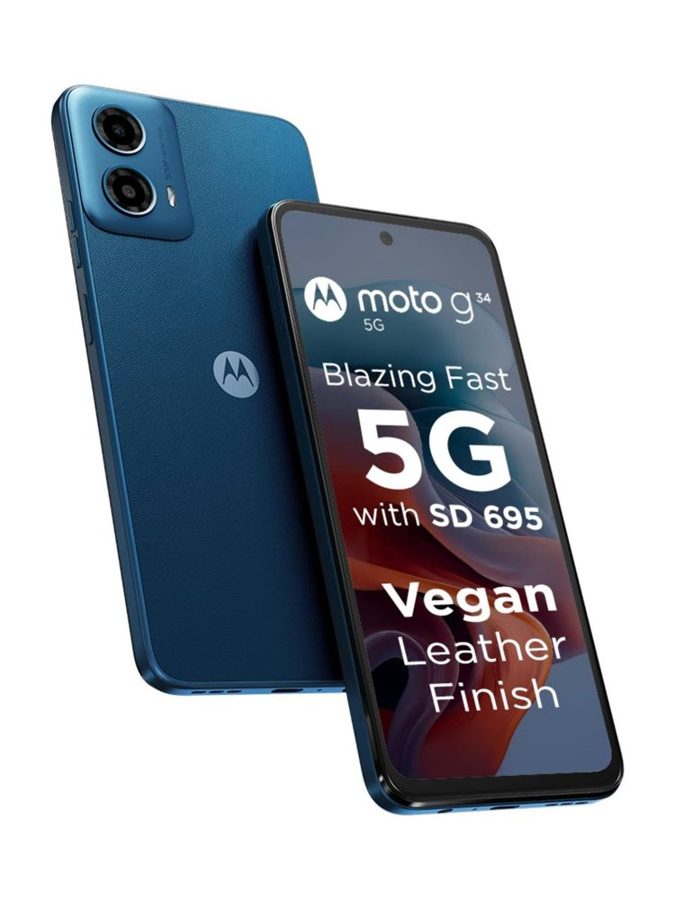 [PH-MOT-12ABE92FAD] Motorola G34 5G (Ocean Green, 4GB RAM, 128 GB)