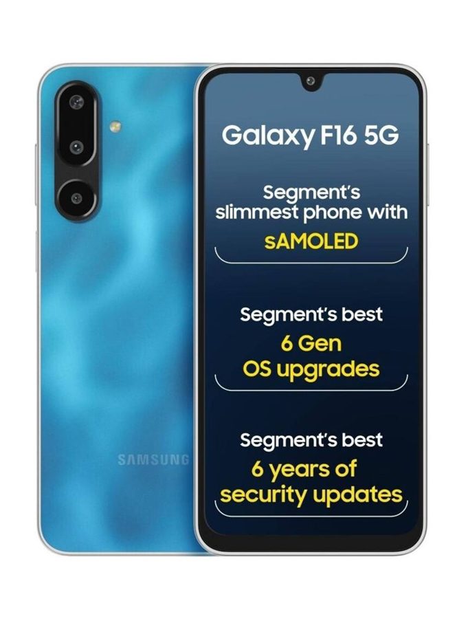 [PH-SAM-2B9238A062] Samsung Galaxy F16 5G (Vibing Blue, 8GB RAM, 128 GB)