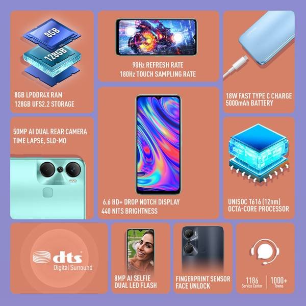 Infinix Hot 12 Pro (Electric Blue, 128 GB) (8 GB RAM) - Photo 4