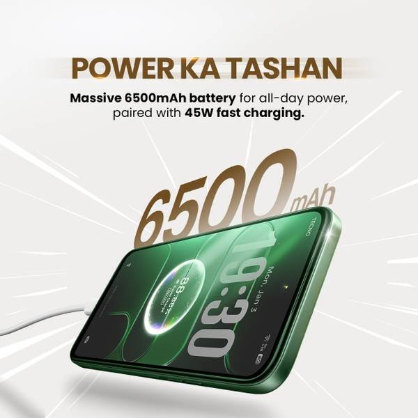 Tecno Spark 50 5G (Mint Green, 128 GB) (4 GB RAM) - Photo 3