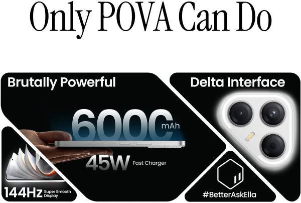 Tecno Pova 7 5G (Magic Silver, 128 GB) (8 GB RAM) - Photo 2