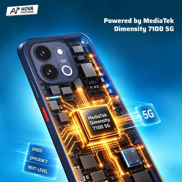 Ai+ Nova 2 Power 5G (Midnight Black, 128 GB) (6 GB RAM) - Photo 4