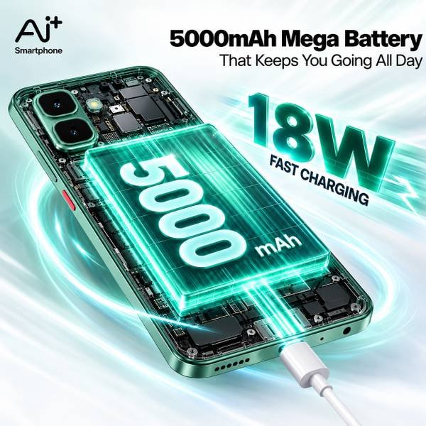 Ai+ Pulse 2 FE (Green, 64 GB) (4 GB RAM) - Photo 4