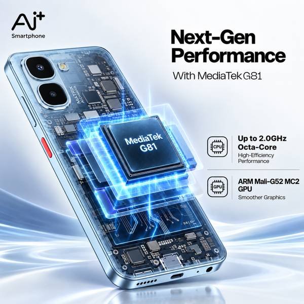 Ai+ Pulse 2 FE (Blue, 64 GB) (4 GB RAM) - Photo 2