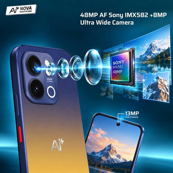 Ai+ Nova 2 Power 5G (Golden Blue Fusion, 128 GB) (6 GB RAM) - Photo 2