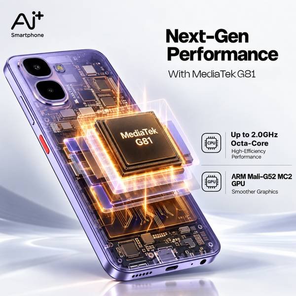 Ai+ Pulse 2 FE (Purple, 64 GB) (4 GB RAM) - Photo 2