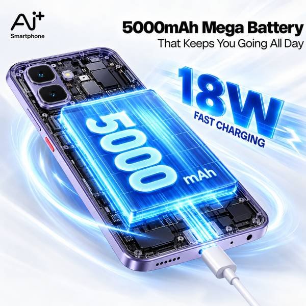 Ai+ Pulse 2 FE (Purple, 64 GB) (4 GB RAM) - Photo 4