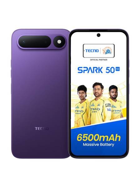 [SM4-FBA3BF2A5EB69175] Tecno Spark 50 5G (Fantasy Purple, 128 GB) (4 GB RAM)