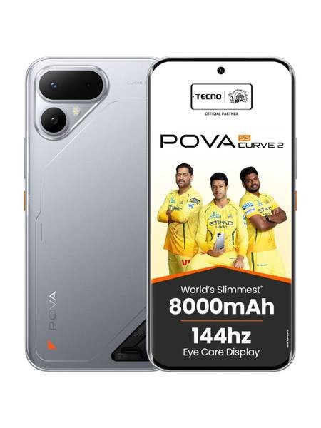 [SM4-D626B22BF0B698E1] Tecno Pova Curve 2 5G (Melting Silver, 256 GB) (8 GB RAM)