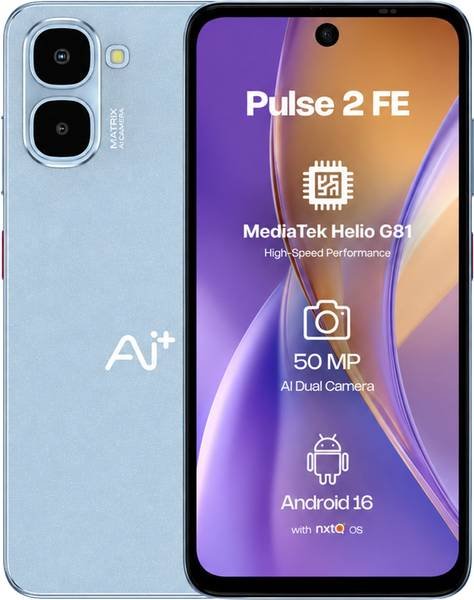 [SM4-814AB421EA313C79] Ai+ Pulse 2 FE (Blue, 64 GB) (4 GB RAM)