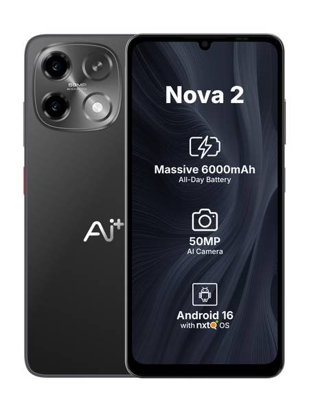 [SM4-B10B0BD75CA3F2C1] Ai+ Nova 2 5G (Black, 64 GB) (4 GB RAM)