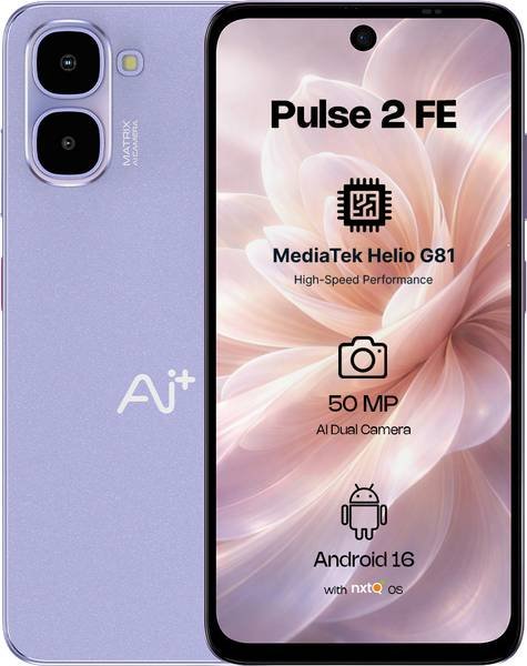 [SM4-C406A2CAE496EF77] Ai+ Pulse 2 FE (Purple, 64 GB) (4 GB RAM)