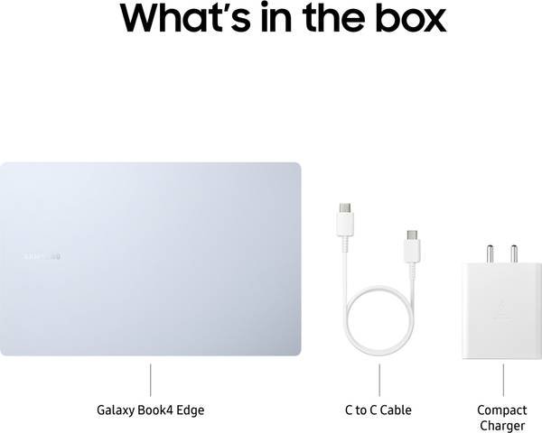 Samsung Galaxy Book4 Edge Series Copilot AI-PC Full Metal Chasis Snapdragon X - (16 GB/512 GB SSD/Windows 11 Home) NP750XQB-KA1IN Thin and Light Laptop - Photo 4