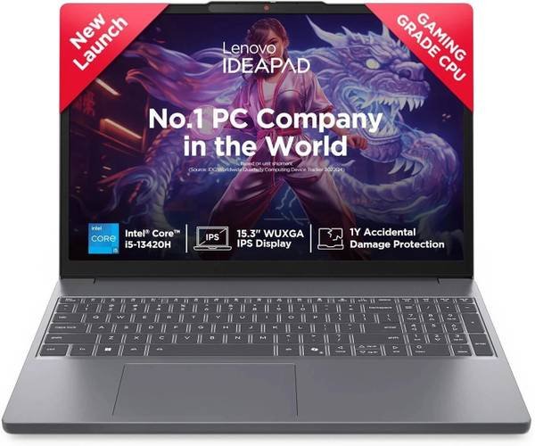 [SML-2A799FF238D688A1] Lenovo IdeaPad Slim 3 WUXGA IPS with 1Yr ADP Intel Core i5 13th Gen 13420H - (16 GB/512 GB SSD/Windows 11 Home) 15IRH10 Thin and Light Laptop