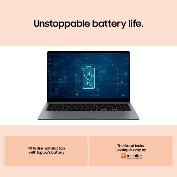 [SML-C37CE8789F613BB5] Samsung Galaxy Book4 Metal Intel Core i5 13th Gen 1335U - (16 GB/512 GB SSD/Windows 11 Home) NP750XGJ Thin and Light Laptop