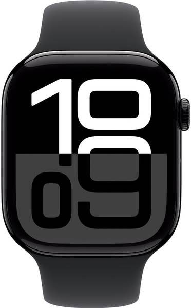 Apple Watch Series 10 GPS 46mm Jet Black Aluminium with Black Sport Band - Photo 2