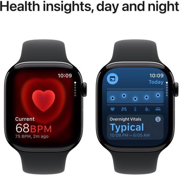 Apple Watch Series 10 GPS 46mm Jet Black Aluminium with Black Sport Band - Photo 4
