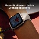 Apple Watch SE 3(2025) GPS 44mm Starlight Aluminium Case Starlight Sport Band - M/L (Yellow, Medium/Large) - Photo 4