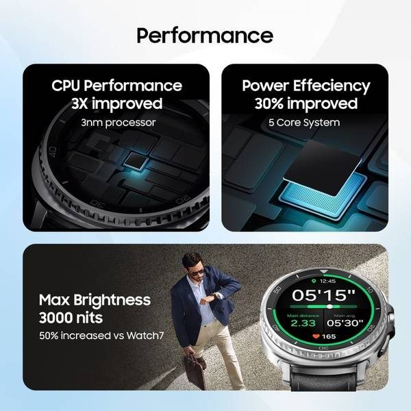 Samsung Galaxy Watch8 Classic (46mm Bluetooth) (Black, Large) - Photo 3
