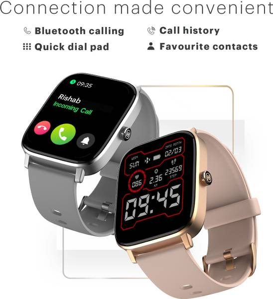 Noise Icon 2 1.8'' Display with Bluetooth Calling, Women's Edition, AI Voice Assistant Smartwatch (Pink, Regular) - Photo 3