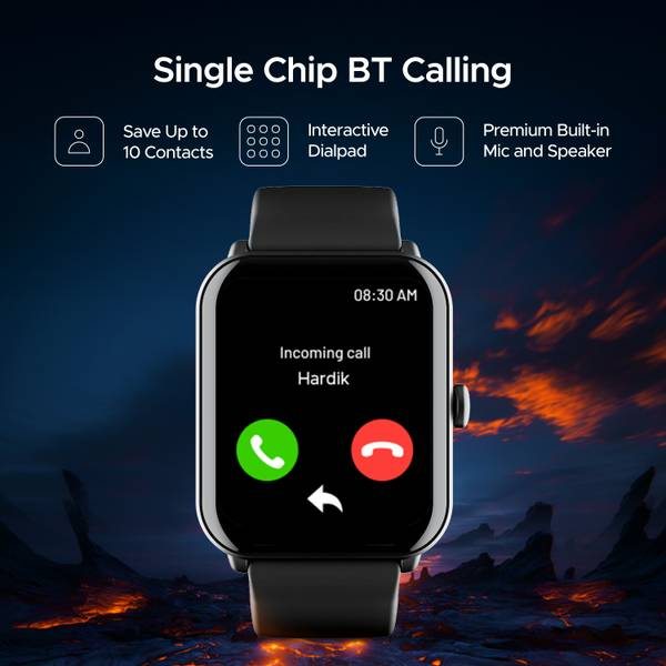 boAt Wave Fury Smartwatch (Black, Free Size) - Photo 3