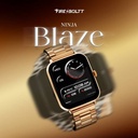 Fire-Boltt Ninja Blaze 1.83" HD Display Stainless Steel Built Bluetooth Calling Metal Body Smartwatch (Gold, Free Size) - Photo 2