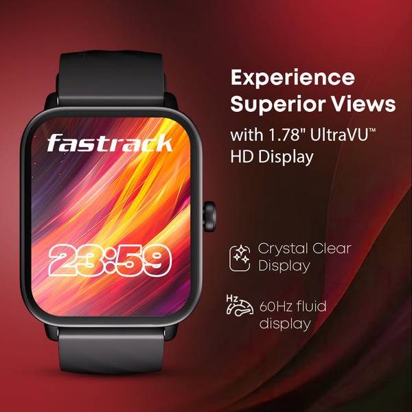 Fastrack Revoltt X-1.83'|Blazing Fast UI|Single Sync BT Calling|Calculator|In-built games Smartwatch (Black, Free Size) - Photo 2