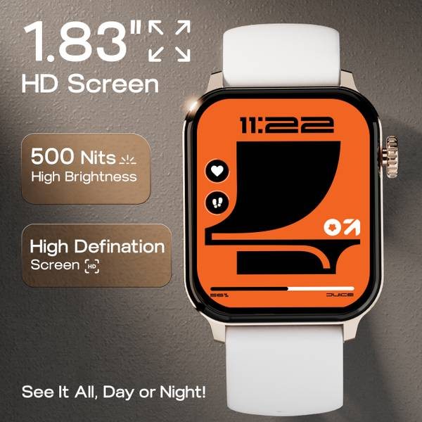 GOBOULT Drift 2, 15 days Battery life, 1.83 HD Screen, 500Nits Brightness Smartwatch (Grey, Free Size) - Photo 4