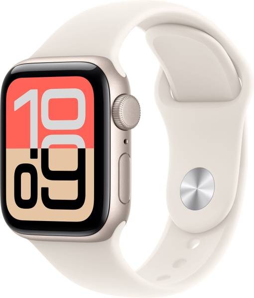 [SMW-C60CF1D43E528D7B] Apple Watch SE 3(2025) GPS 40mm Starlight Aluminium Case Starlight Sport Band - M/L (Yellow, Medium/Large)