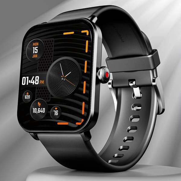 [SMW-D813D5F6C781B5A5] boAt Wave Fury Smartwatch (Black, Free Size)