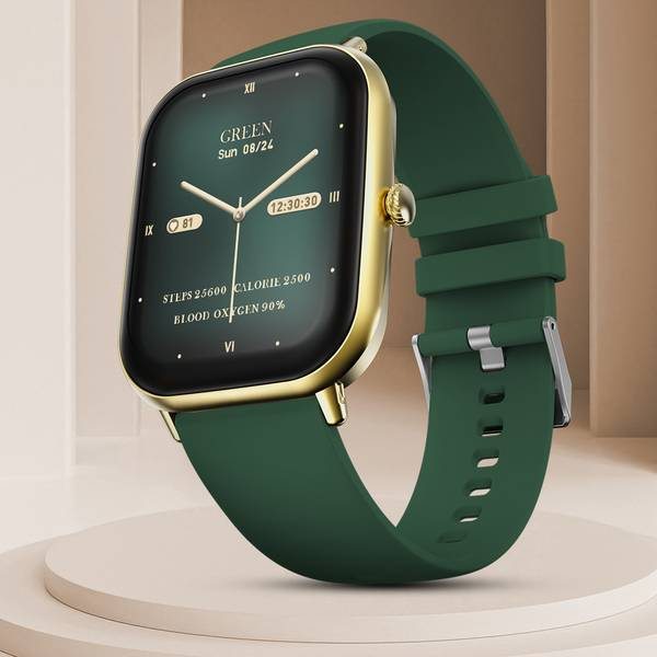 [SMW-F28DF4F6F2720BD1] Fire-Boltt Hunter 51.1mm (2.01) HD Display Buetooth Calling with Single Chipset, Metal Body Smartwatch (Green, Free Size)