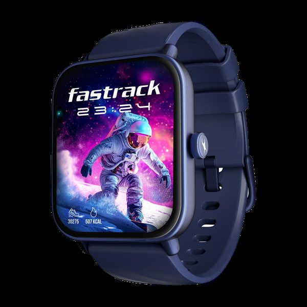 [SMW-C6CD2C57678101FC] Fastrack Revolt X-1.83'|Blazing Fast UI|Single Sync BT Calling|Calculator|In-built games Smartwatch (Blue, Free Size)