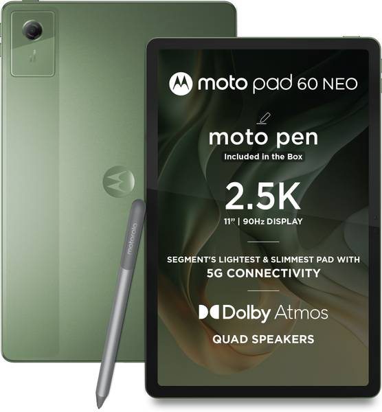 [SMT-5CAE8C62D3959FA0] MOTOROLA Pad 60 Neo 6 GB RAM 128 GB ROM 11 inch with Wi-Fi+5G Mediatek Dimensity 6300 Tablet (PANTONE Bronze Green)