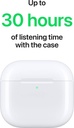 Apple AirPods 4 Wireless Earbuds with Active Noise Cancellation, Adaptive Audio Bluetooth (White) - Photo 2
