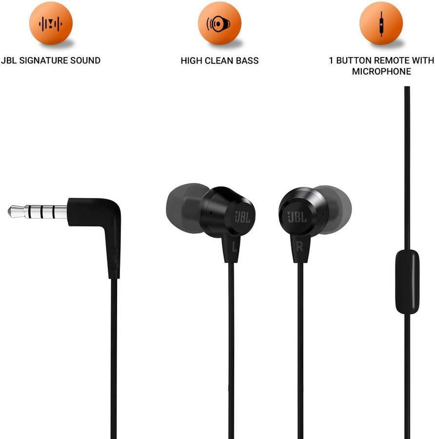 JBL C50HI Wired (Black) - Photo 2