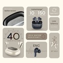 Noise Buds UNO, 40Hrs Playtime, Quad Mic with ENC, Premium Leather Accent, Dual Pair Bluetooth (Ivory Grain) - Photo 3