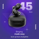 Noise Buds Trance with 45 Hrs Playtime, Low Latency (up to 40ms), HyperSync, and IPX5 Bluetooth (Jet Black) - Photo 2