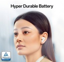 OPPO Enco Buds3 Pro,12.4mm Driver,54hrs Playback,Deep Bass,Dual-Device Pairing,IP55 Bluetooth (Glaze White) - Photo 3