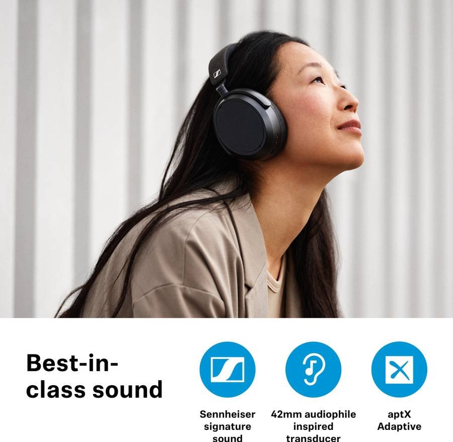 Sennheiser Momentum 4 Wireless Over Ear Headphones Designed in Germany with 60 Hr Battery Bluetooth (Denim) - Photo 3