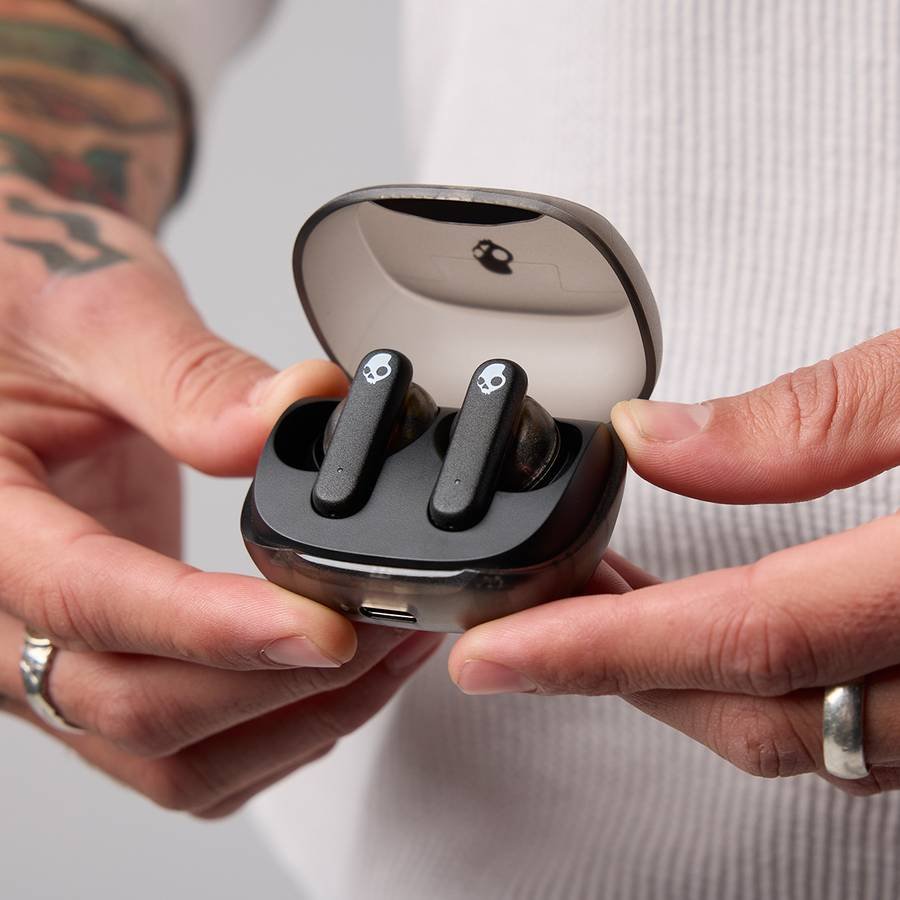 Skullcandy Smokin Buds XT TWS Earbud 3Preset EQmodes,20Hr Playtime+Rapid,Use Either BudSolo Bluetooth (Midnight Smoke) - Photo 3