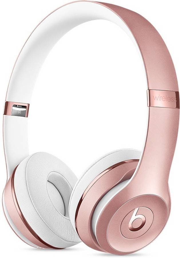 [SMA-8E7E006F2FC7EF63] Beats Solo3 - W1 Headphone Chip, Class 1 Bluetooth, 40Hrs Playtime Bluetooth (Rose Gold)