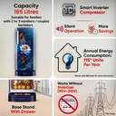 LG 185 L Direct Cool Single Door 5 Star Refrigerator with Base Drawer  with Smart Inverter Compressor, Runs on Home Inverter, Fit Max Chiller Tray & 2026 Model (Blue Waterlilly) - Photo 3