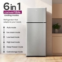 Godrej 223 L Frost Free Double Door 3 Star Refrigerator  with 6-in-1 Freezer Convertible 30 Days Farm Freshness 95%+ Food Surface Disinfection (Steel Rush) - Photo 3