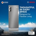 BOSCH 207 L Direct Cool Single Door 3 Star Refrigerator (Fine steel) - Photo 2