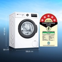 BOSCH 8 kg Fully Automatic Front Load Washing Machine with In-built Heater White - Photo 3