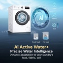 BOSCH 8 kg Fully Automatic Front Load Washing Machine with In-built Heater White - Photo 4